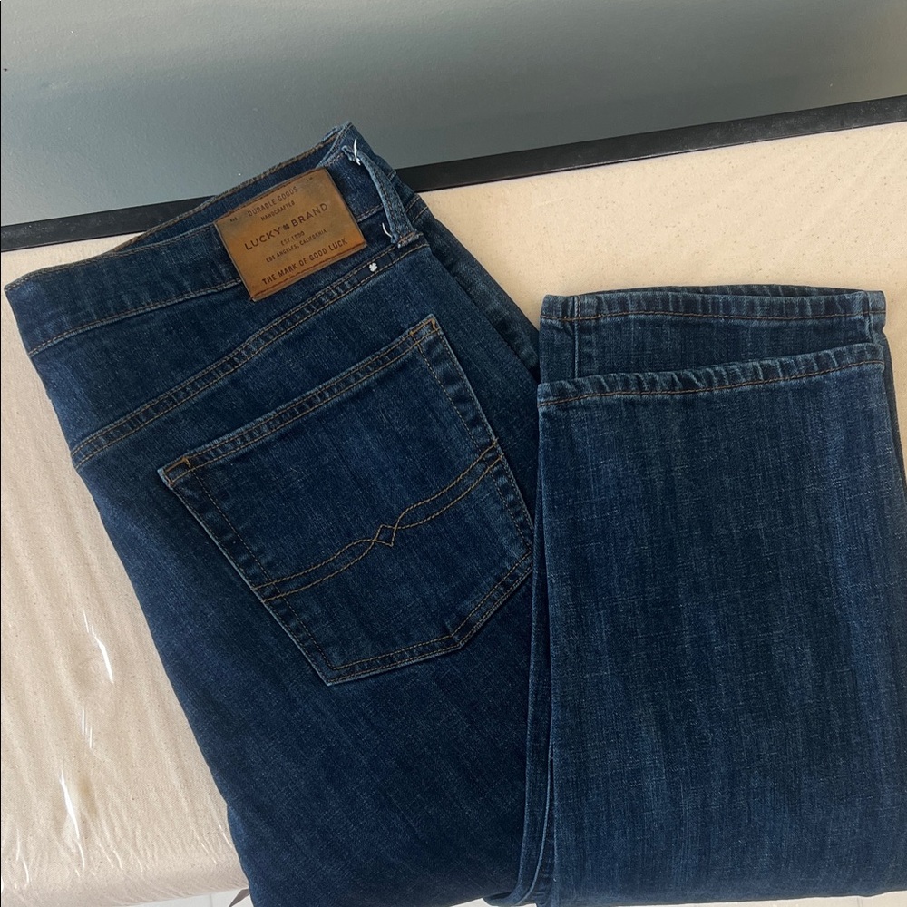 Lucky Brand Men's 221 Straight Dark Indigo Relaxed Jeans